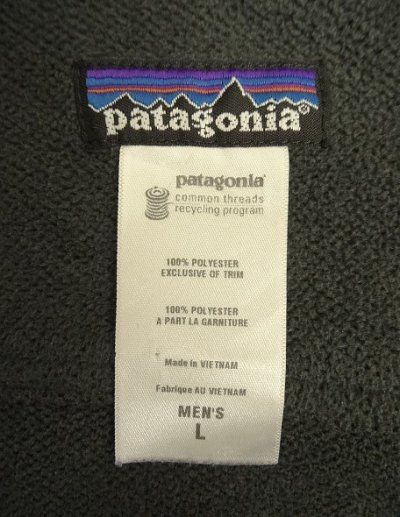 画像2: 08'S PATAGONIA フラップポケット 長袖 フリースシャツ チャコール (VINTAGE)