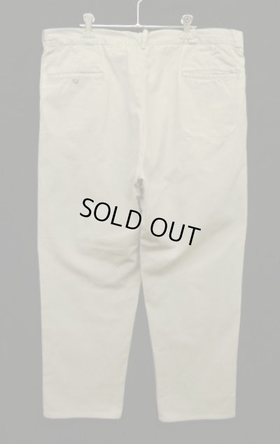 画像4: 60'S BOAT SAIL CLOTH "SANFORIZED" コットン100% チノパンツ TALON製アルミジップ USA製 (VINTAGE)