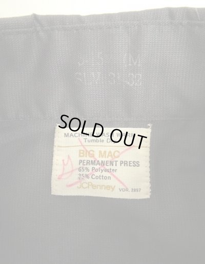 画像2: 70'S BIG MAC "PERMANENT PRESS" 長袖 ワークシャツ チャコール (DEADSTOCK)