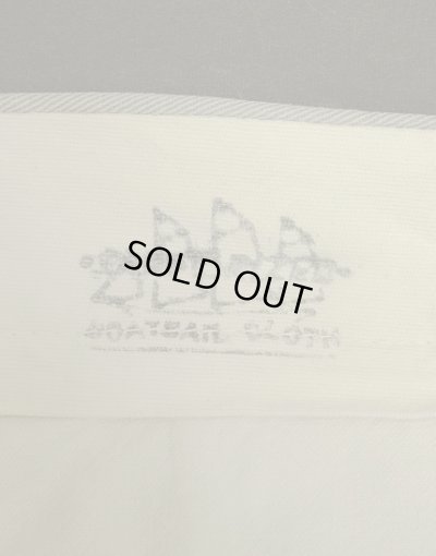 画像2: 60'S BOAT SAIL CLOTH "SANFORIZED" コットン100% チノパンツ TALON製アルミジップ USA製 (VINTAGE)