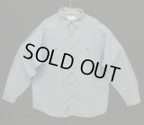 60'S RIVERSIDE コットン100% 長袖 シャンブレーシャツ ブルー USA製 (DEADSTOCK)