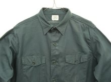 他の写真1: 60'S KEY IMPERIAL コットン 長袖 ワークシャツ ダークグリーン USA製 (VINTAGE)
