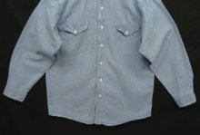 他の写真3: 80'S OSH KOSH B'GOSH 三角タグ コットン100% 長袖 シャンブレーシャツ ブルー (VINTAGE)