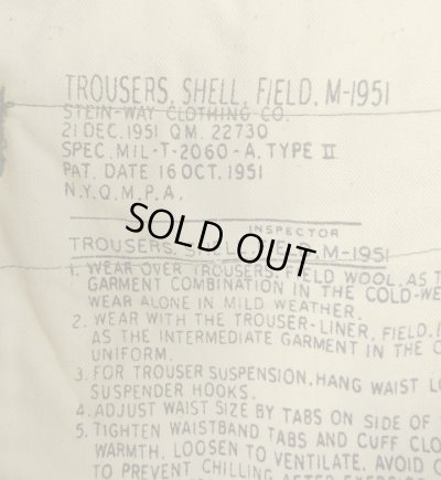 画像4: 50'S アメリカ軍 US ARMY "M-51" フィールドパンツ XL-R (DEADSTOCK)