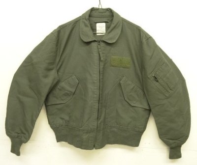 画像1: 00'S アメリカ軍 USAF "CWU-36/P" アラミド フライトジャケット セージグリーン (VINTAGE) 