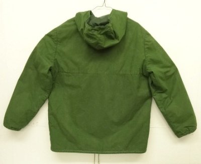 画像4: 70'S UNKNOWN ユーロワーク 中綿入り プルオーバージャケット ダークグリーン (VINTAGE)