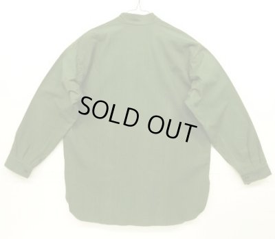 画像5: 50'S スウェーデン軍 M55 初期モデル スタンドカラーシャツ ダークグリーン (DEADSTOCK)