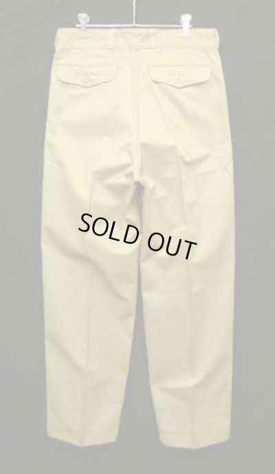 画像3: 50'S フランス軍 M52 プリーツ入り チノパンツ ベージュ 80M (DEADSTOCK)