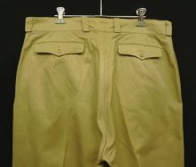 他の写真3: 50'S フランス軍 M52 プリーツ入り チノパンツ ベージュ 45 (DEADSTOCK)