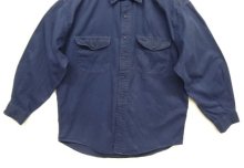 他の写真3: 90'S GAP 旧タグ コットンツイル 長袖 ワークシャツ ネイビー (VINTAGE)