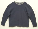 90'S GAP 旧タグ サーマル 長袖 Tシャツ ネイビー/グレートリム (VINTAGE)