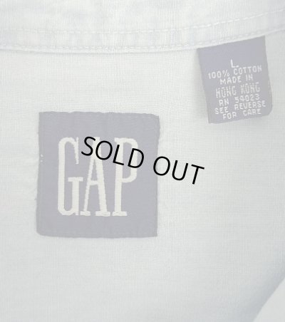 画像2: 90'S GAP 旧タグ 長袖 シャンブレーシャツ ブルー (VINTAGE)
