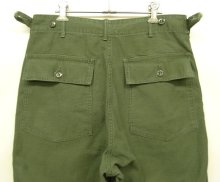 他の写真3: 60'S アメリカ軍 US ARMY "OG107" 初期モデル コットンサテン 平ボタン ベイカーパンツ (VINTAGE)