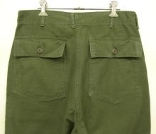 他の写真3: 70'S アメリカ軍 US ARMY "OG107" コットンサテン ベイカーパンツ W34L31 (VINTAGE)