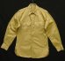画像1: 50'S アメリカ軍 US ARMY "STAND UP COLLAR" マチ付き 長袖 チノシャツ ベージュ (VINTAGE) (1)