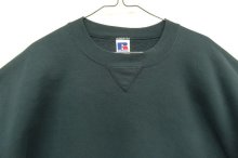 他の写真1: 90'S RUSSELL ATHLETIC 前Vガゼット付き クルーネック スウェットシャツ ダークグリーン USA製 (VINTAGE)