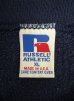 画像2: 90'S RUSSELL ATHLETIC 前Vガゼット付き クルーネック スウェットシャツ ネイビー USA製 (VINTAGE) (2)