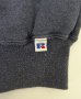 画像3: 90'S RUSSELL ATHLETIC フルジップ スタンドカラー スウェットシャツ ヘザーネイビー メキシコ製 (VINTAGE) (3)