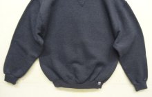 他の写真3: 90'S RUSSELL ATHLETIC 前Vガゼット付き クルーネック スウェットシャツ ヘザーネイビー メキシコ製 (VINTAGE)