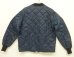 画像4: 70'S UNKNOWN 裏地サーマル キルティングジャケット ネイビー SIMCOアルミジップ (VINTAGE) (4)
