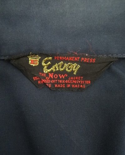 画像2: 70'S ENVOY "THE NOW JACKET" 三角タグ ドリズラージャケット ネイビー (VINTAGE)