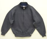 90'S RUSSELL ATHLETIC フルジップ スタンドカラー スウェットシャツ ヘザーネイビー メキシコ製 (VINTAGE)