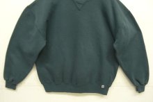 他の写真3: 90'S RUSSELL ATHLETIC 前Vガゼット付き クルーネック スウェットシャツ ダークグリーン USA製 (VINTAGE)