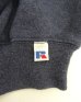 画像3: 90'S RUSSELL ATHLETIC 前Vガゼット付き クルーネック スウェットシャツ ヘザーネイビー メキシコ製 (VINTAGE) (3)