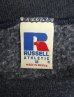 画像2: 90'S RUSSELL ATHLETIC 前Vガゼット付き クルーネック スウェットシャツ ヘザーネイビー メキシコ製 (VINTAGE) (2)