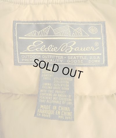 画像2: 90'S EDDIE BAUER "DOWNLIGHT VEST" 黒タグ グースダウン スクエアキルト ダウンベスト ネイビー (VINTAGE)
