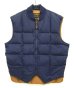 画像1: 90'S EDDIE BAUER "DOWNLIGHT VEST" 黒タグ グースダウン スクエアキルト ダウンベスト ネイビー (VINTAGE) (1)