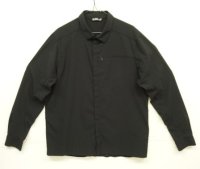 ARC'TERYX "SKYLINE LS SHIRT" 比翼付き スナップボタン ナイロンシャツ ブラック (USED)