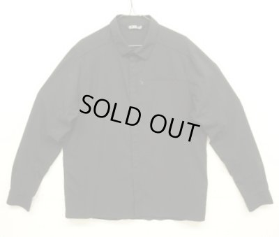 画像1: ARC'TERYX "SKYLINE LS SHIRT" 比翼付き スナップボタン ナイロンシャツ ブラック (USED)