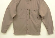 他の写真3: 00'S PATAGONIA ストレッチ素材切り替え ナイロンシャツ グレージュ/オリーブ (VINTAGE)