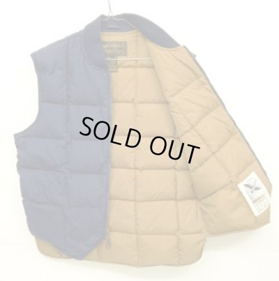 画像3: 90'S EDDIE BAUER "DOWNLIGHT VEST" 黒タグ グースダウン スクエアキルト ダウンベスト ネイビー (VINTAGE)