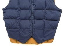 他の写真2: 90'S EDDIE BAUER "DOWNLIGHT VEST" 黒タグ グースダウン スクエアキルト ダウンベスト ネイビー (VINTAGE)