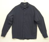ARC'TERYX "SKYLINE LS SHIRT" 比翼付き スナップボタン ナイロンシャツ ネイビー (USED)