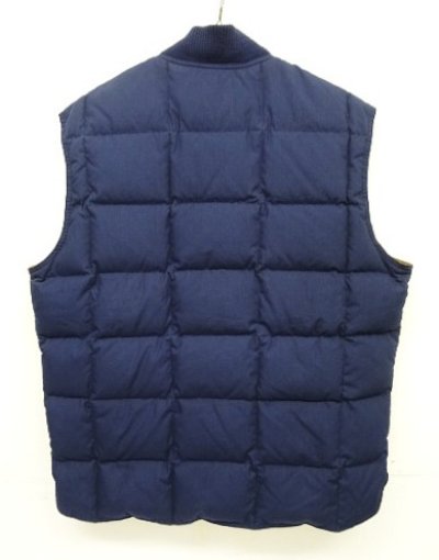 画像5: 90'S EDDIE BAUER "DOWNLIGHT VEST" 黒タグ グースダウン スクエアキルト ダウンベスト ネイビー (VINTAGE)