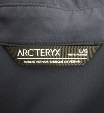 画像2: ARC'TERYX "SKYLINE LS SHIRT" 比翼付き スナップボタン ナイロンシャツ ネイビー (USED)