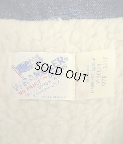 画像2: 80'S WRANGLER "NO-FAULT DENIMS" 裏地ボア デニムベスト インディゴ USA製 (VINTAGE)