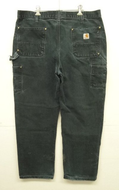 画像3: CARHARTT ダブルニー ダック ペインターパンツ ブラック W38L32 (VINTAGE)