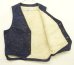 画像3: 80'S WRANGLER "NO-FAULT DENIMS" 裏地ボア デニムベスト インディゴ USA製 (VINTAGE) (3)