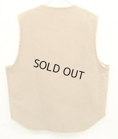 画像5: 70'S CARHARTT プリントタグ 裏地ボア ダックベスト SCOVILLジップ ブラウン USA製 (VINTAGE)