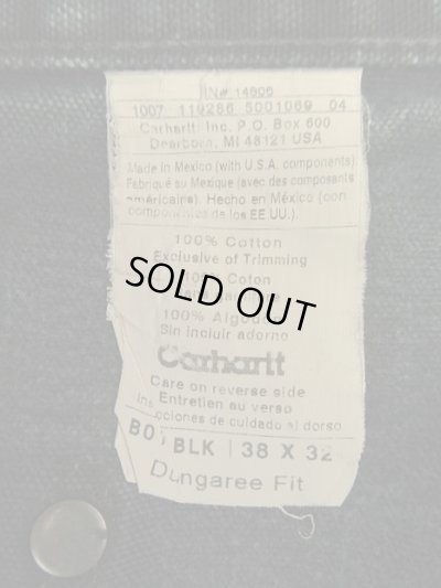画像2: CARHARTT ダブルニー ダック ペインターパンツ ブラック W38L32 (VINTAGE)