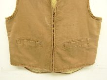 他の写真2: 70'S CARHARTT プリントタグ 裏地ボア ダックベスト SCOVILLジップ ブラウン USA製 (VINTAGE)