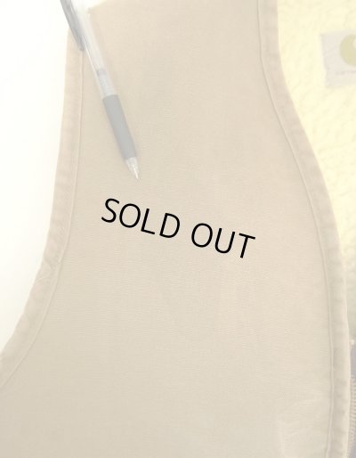 画像6: 70'S CARHARTT プリントタグ 裏地ボア ダックベスト SCOVILLジップ ブラウン USA製 (VINTAGE)