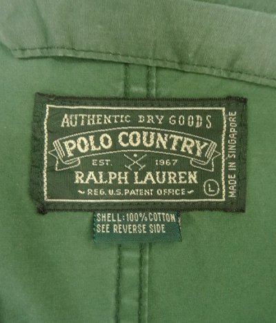 画像2: 90'S RALPH LAUREN "POLO COUNTRY" M-51 パーカー IDEALアルミジップ ダークグリーン (VINTAGE)