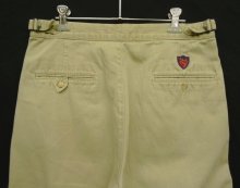 他の写真3: 90'S RALPH LAUREN ウエスタアジャスター付き ツープリーツ チノパンツ ベージュ W32L30 USA製 (VINTAGE)