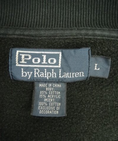 画像2: 90'S RALPH LAUREN トラックジャケット ブラック/ホワイトライン (VINTAGE)