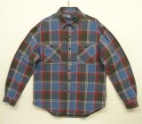 90'S RALPH LAUREN フランネル 長袖 ワークシャツ チェック柄 (VINTAGE)